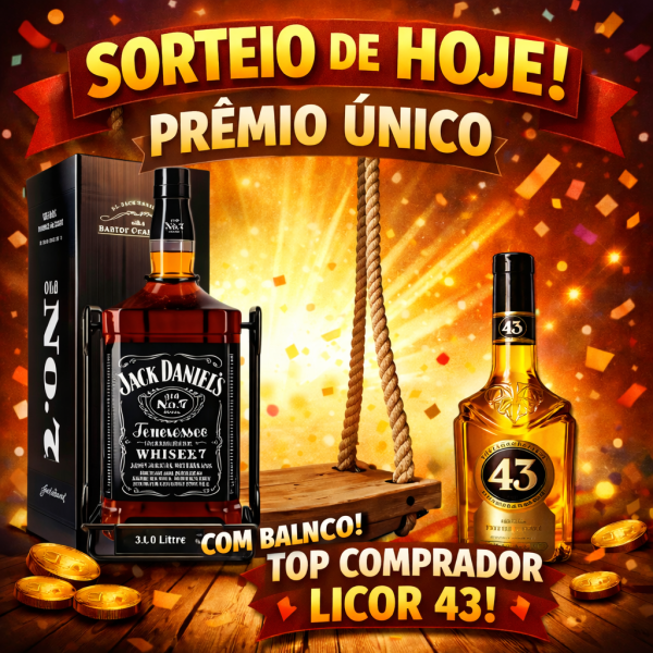 JACK DANIELS 3 LITROS COM BALANÇO+ TOP COMPRADOR
